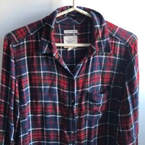 American eagle flannel boyfriend fit